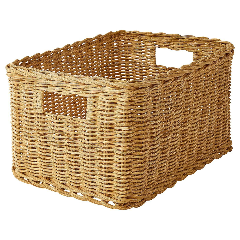 IKEA TRUMMIS (ИКЕА ТРУММИС) — Корзина, ротанг ручной работы, 25x35x20 см