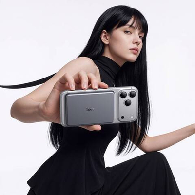 Портативный аккумулятор Hoco Q63 5000mah ультра тонкий 7,5мм (metal grey)
