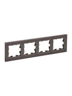 Рамка 4-м BRITE РУ-4-2-БрТБ стекло темн. бронза IEK BR-M42-G-K45