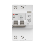 Автоматический выключатель дифференциального тока АД-2 2Р 50А характеристика C 30мА тип АС электронный 6кА PROXIMA EKF