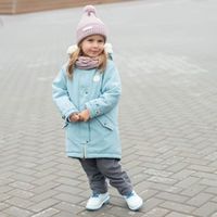 Парка утепленная "Светлый деним"