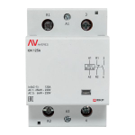 Контактор модульный КМ 125А 1NO+1NC 230В АС (3 мод.) AVERES EKF