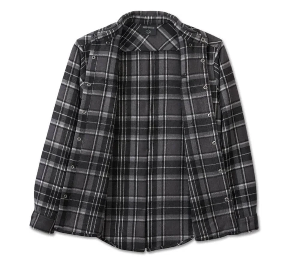 Рубашка Men's Premium Over shirt - Plaid - Black Harley-Davidson
