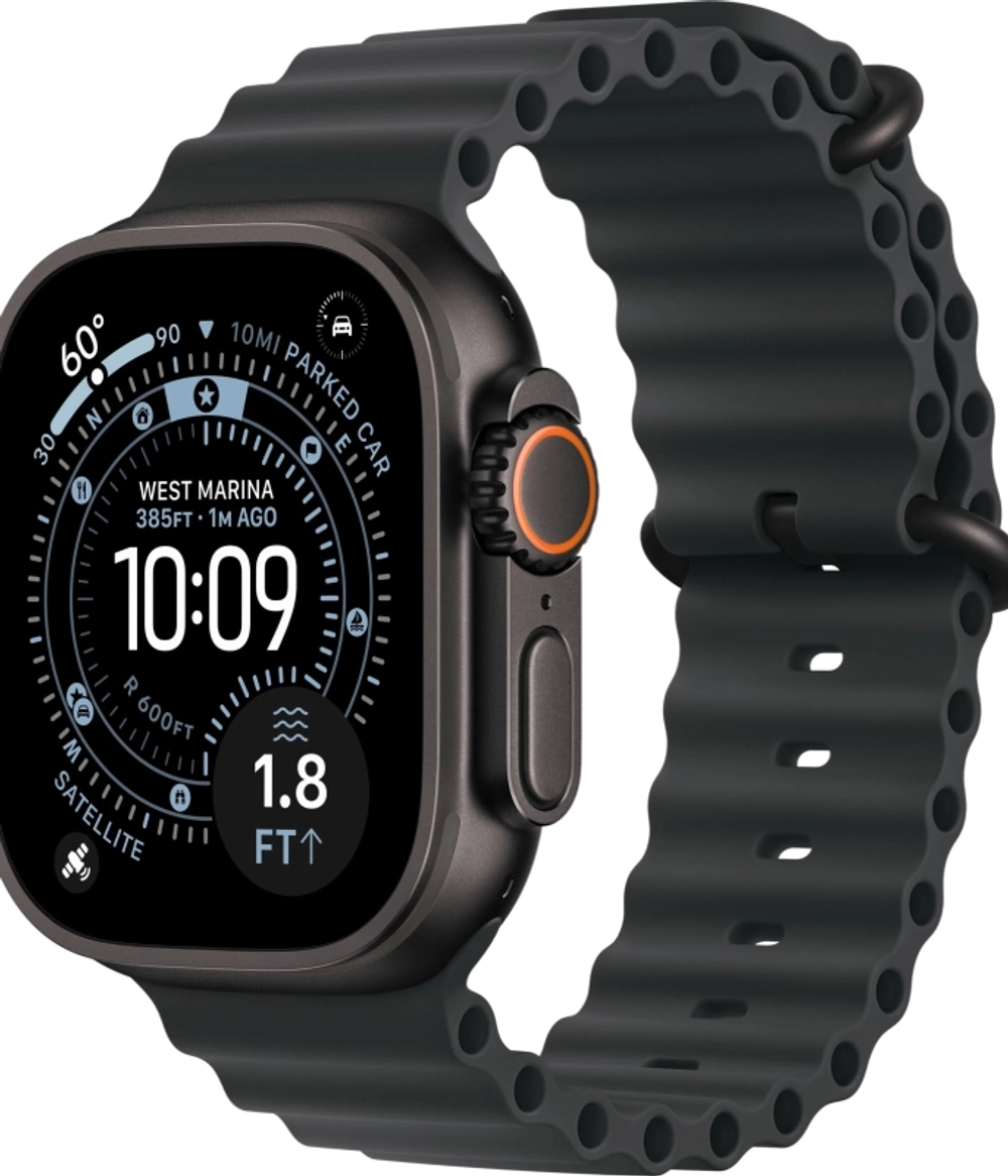 Смарт-часы Apple Watch Ultra 3 49 mm Black Titanium case | ремешок Ocean band | Black