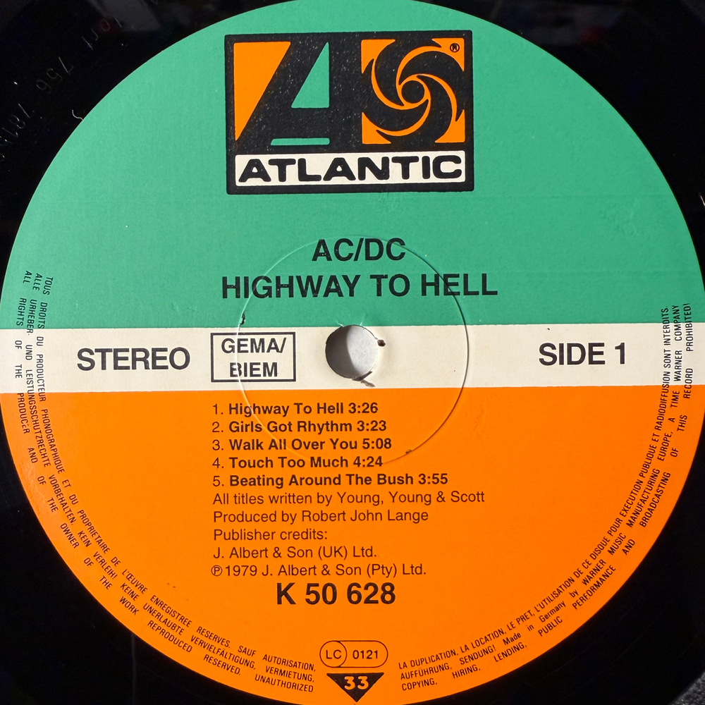 AC/DC ‎– Highway To Hell (Германия)