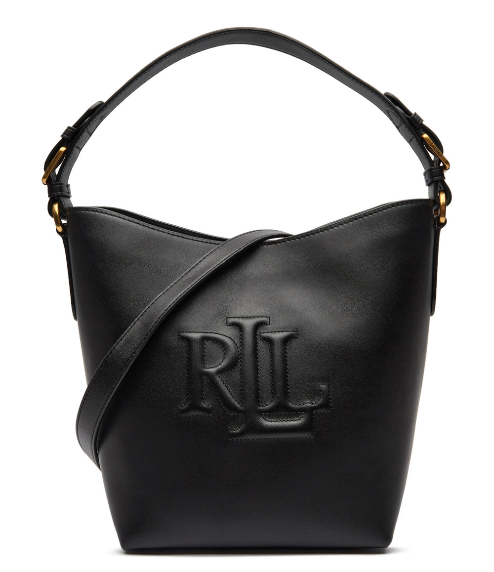Кожаная сумка через плечо WITLEY LAUREN RALPH LAUREN - черный(431950855)