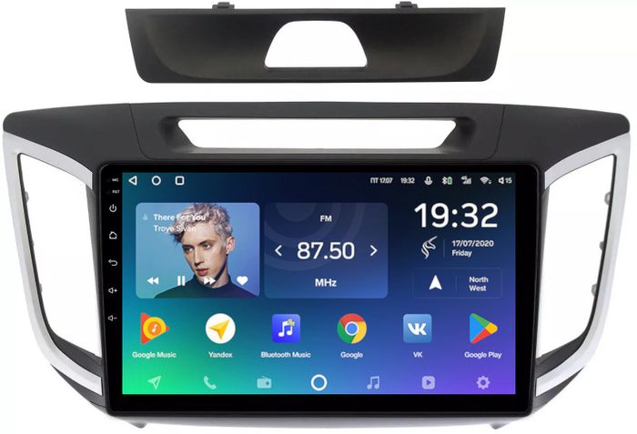 Магнитола для Hyundai Creta 1 2016-2021 (рамка 10) - Teyes CC2 PLUS монитор 10.1" QLED, Android 10, Быстрая, SIM-слот