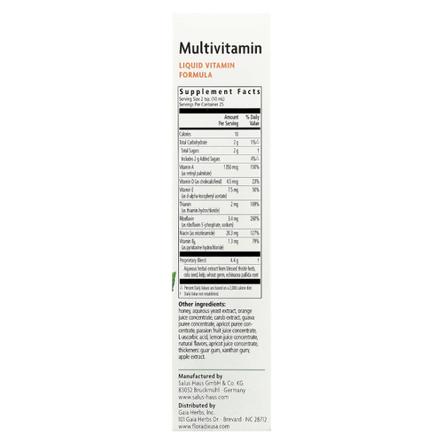 Floradix, Epresat®, мультивитамины, 250 мл (8,5 жидк. Унции)