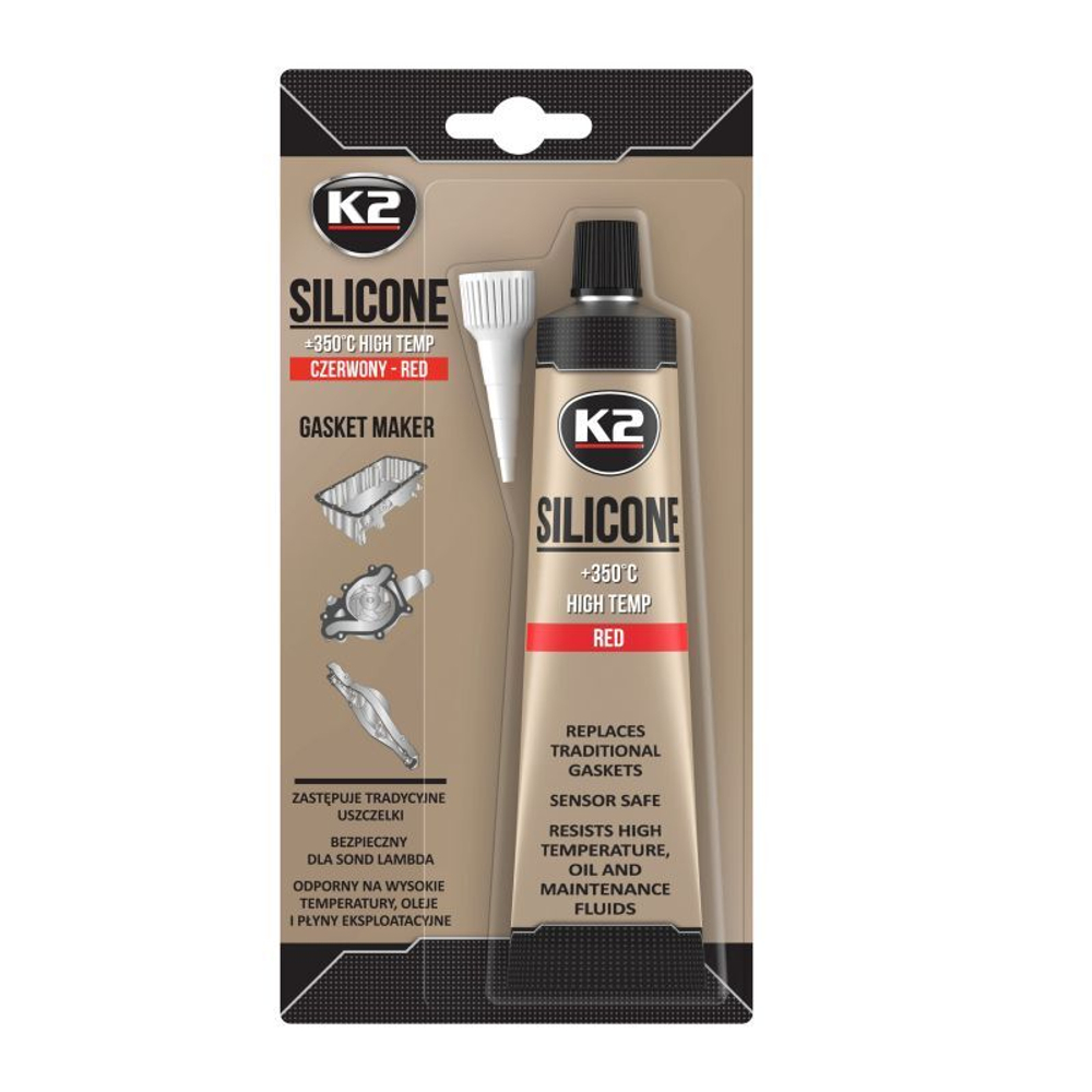B2400N SILIKON RED BL. 85G силиконовый герметик красный 85 г