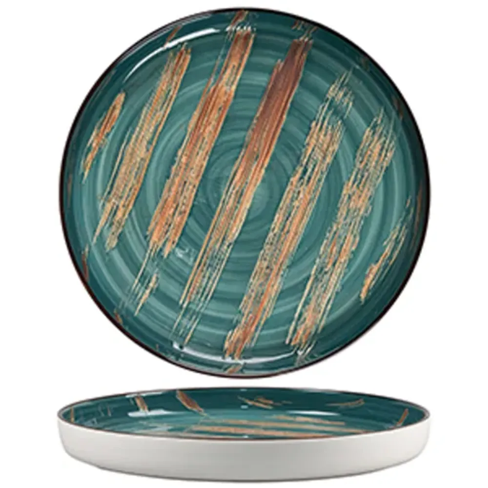 Тарелка с бортом d 28 см h3,1 см Texture Dark Green P.L. Proff Cuisine [1]