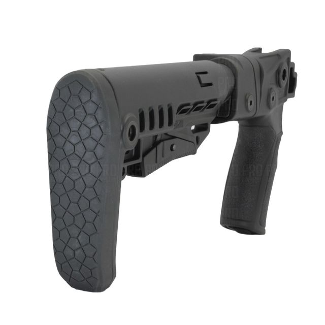 Складной приклад на Сайгу 20, DLG Tactical налево