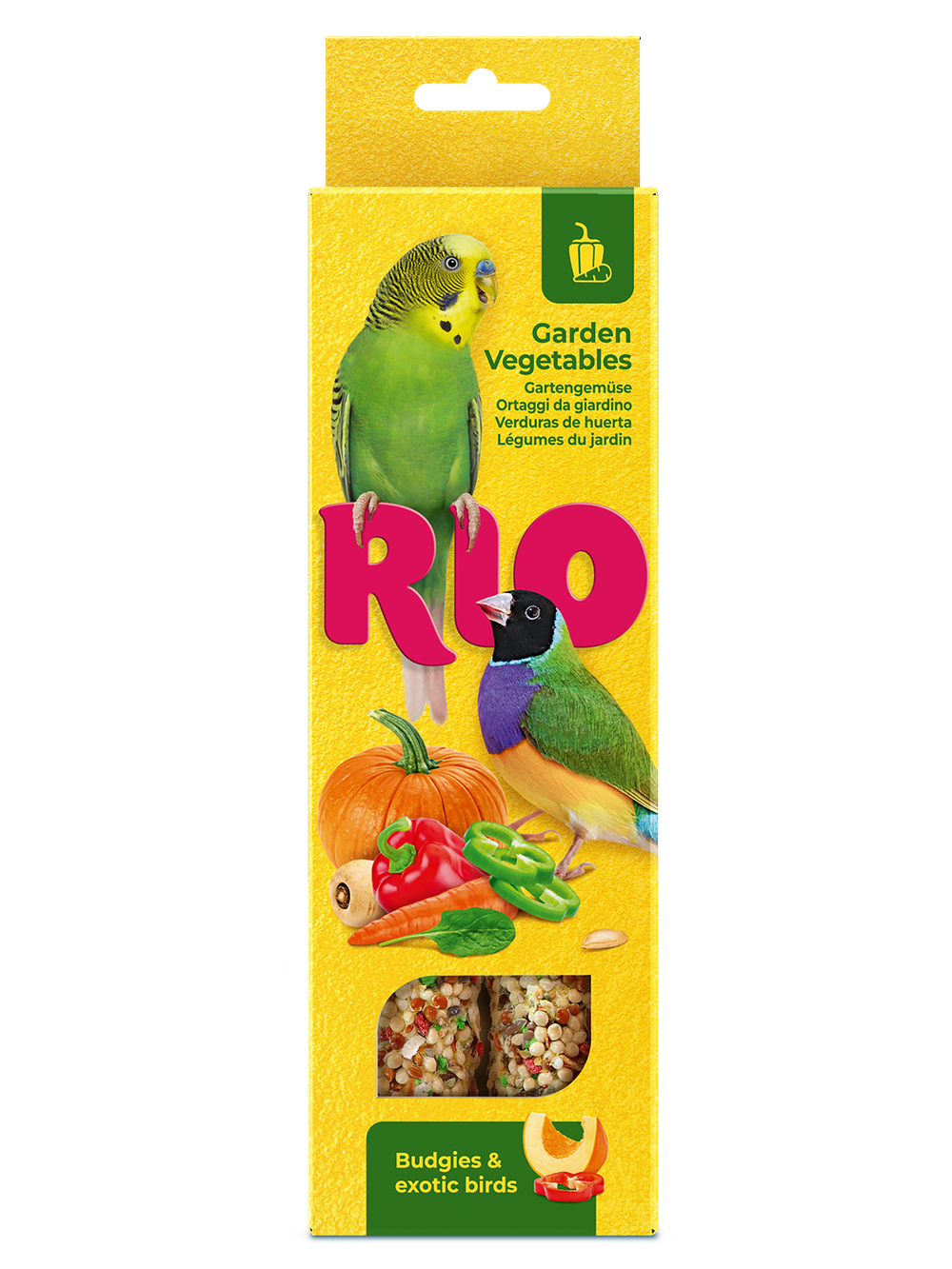 RIO (Рио) Палочки для волнистых попугайчиков и экзотов с садовыми овощами (2х40 г)