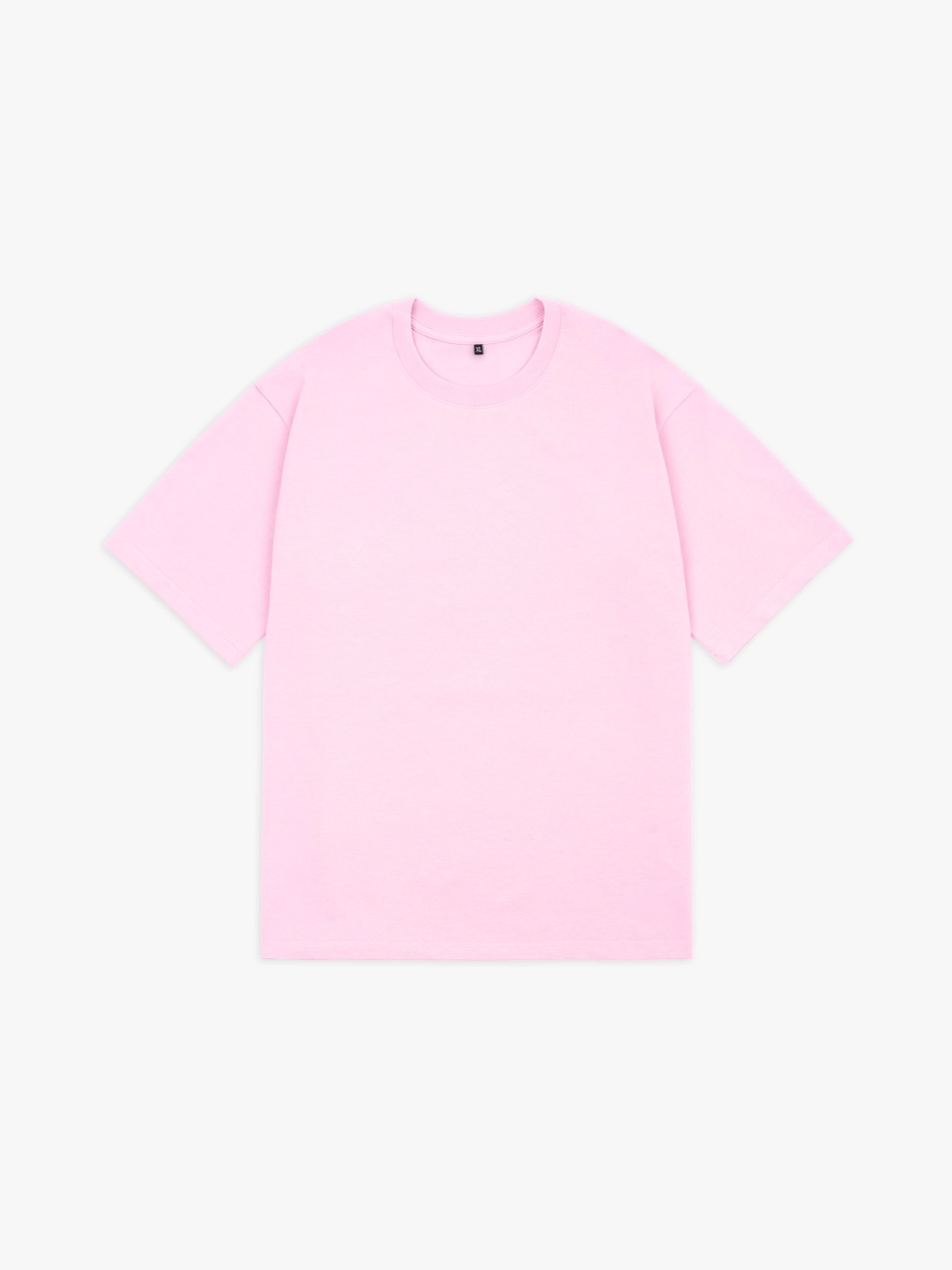 Футболка оверсайз (розовый) 230 г