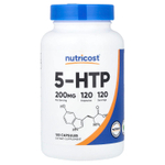 Nutricost, 5-HTP, 200 мг, 120 капсул