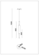 Подвесной светильник Arte lamp RIGLA A6840SP-12SM, 1хLED