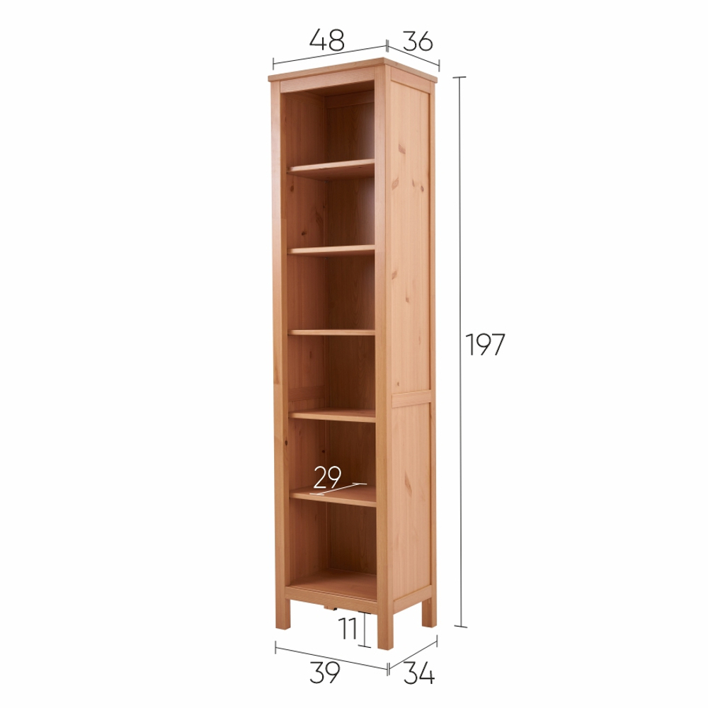 Стеллаж Хемнэс/Кымор, 49х198х37см, светло-коричневый