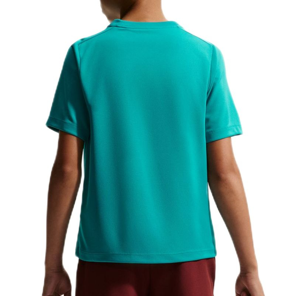 Детская теннисная футболка Nike Boys Dri-Fit Multi Short Sleeve - energy/white