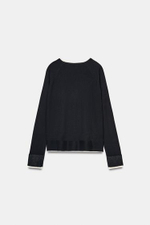 Двухслойный трикотажный свитер - ZARA