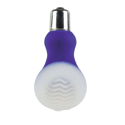 Массажер фиолетового цвета со съемной насадкой для заморозки Posh Silicone Wave (Цвет: фиолетовый)