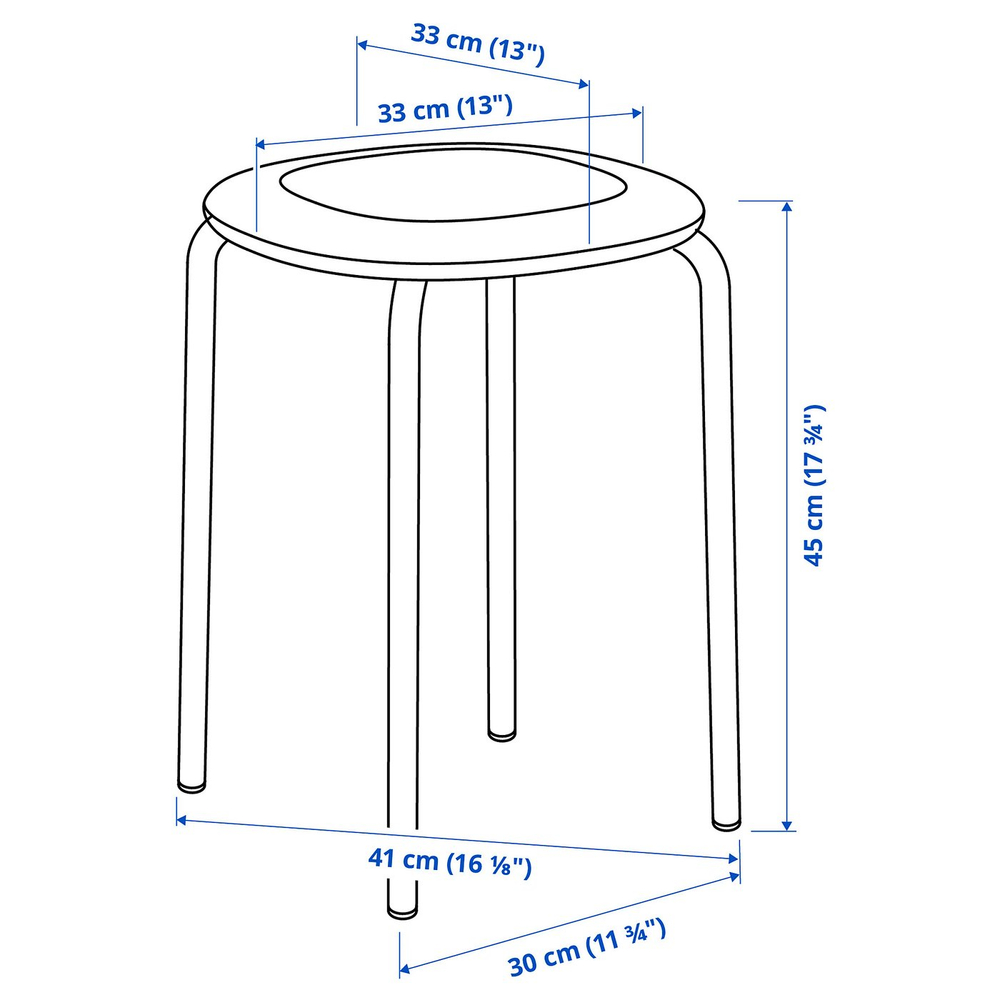 IKEA GULTARP  (ИКЕА ГУЛТАРП)  -  Табурет - антрацит/Реммарн антрацит