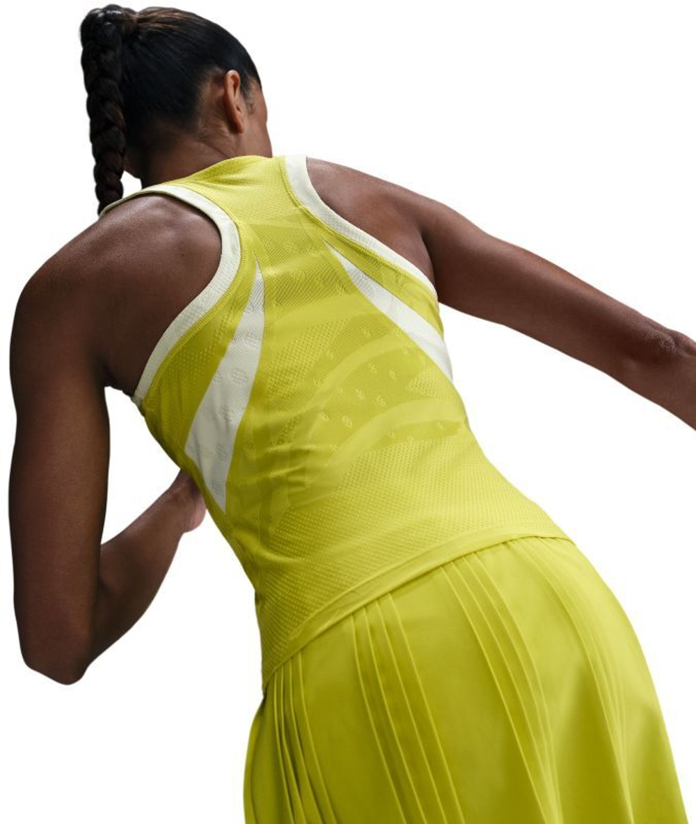 Женский топ теннисный Nike Court Slam Dri-Fit Tank - желтый