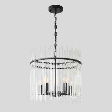 Подвесная люстра 5*Е14 CLARO SP5 чёрный Crystal Lux