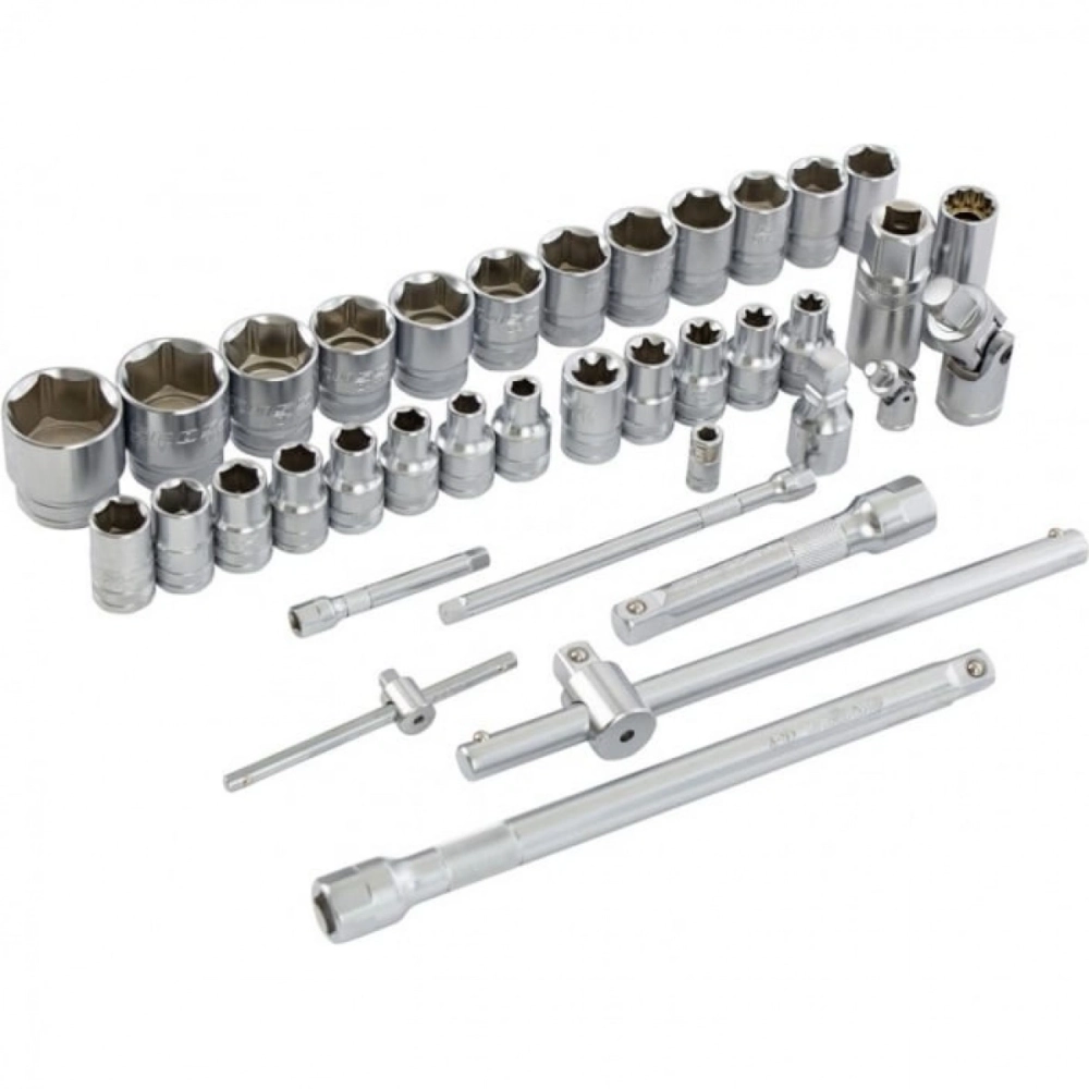 Набор инструментов, 1/4", 1/2", CrV, 120 зубьев, 101 предмет Gross