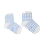 Носки 2 пары BIRDSEYE GINGHAM Tommy Hilfiger - голубой(701227305)