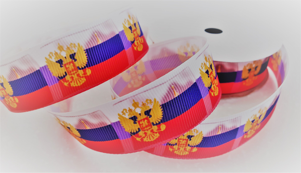 Декоративная лента репсовая 2,5 см*9,1 м для рукоделия