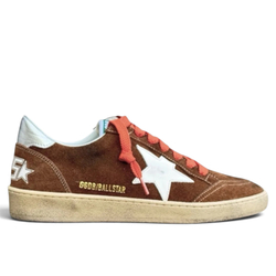 Women's Ball Star in brown suede with whit leather star