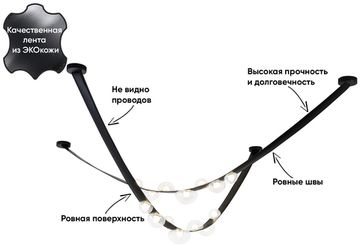 Подвесной светодиодный светильник Bosque SP7 черный Crystal Lux