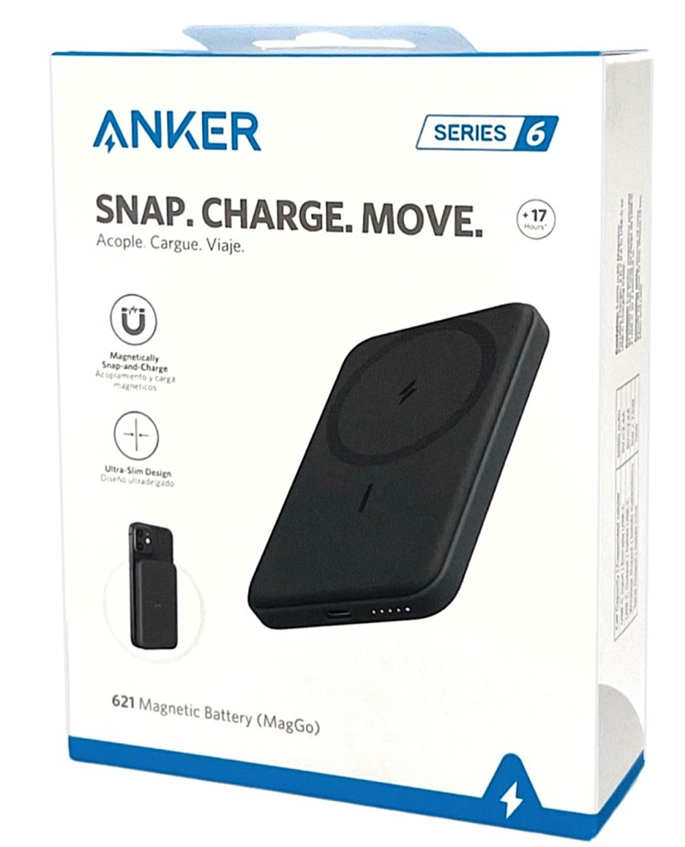 Powerbank магнитный с MagSafe Anker 621 5000mAh 7.5W 1USB-C (A1610P12) чёрный
