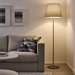 IKEA SKOTTORP  (ИКЕА СКОТТОРП)  -  Абажур, светло-серый, 42 см