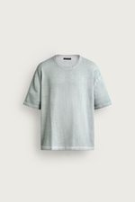ТРИКОТАЖНАЯ ФУТБОЛКА С ЭФФЕКТОМ ПОТЕРТОСТИ — ZARA