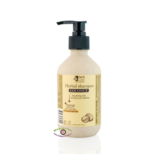 Шампунь для сухих волос на основе масла кокоса Herbal Shampoo Coconut HerbCare