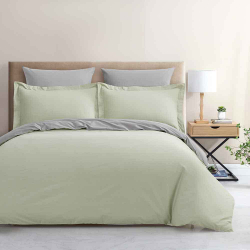 Постельное белье 2 спальное евро Arya home Daily Rio зеленое