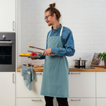 Кухонный фартук IKEA GRILLTIDER (ГРИЛЛЬТИДЕР), Серо-бирюзовый, 67х85 см