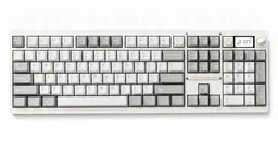 Chilkey ND104 Lunar White — клавиатура на белом фоне