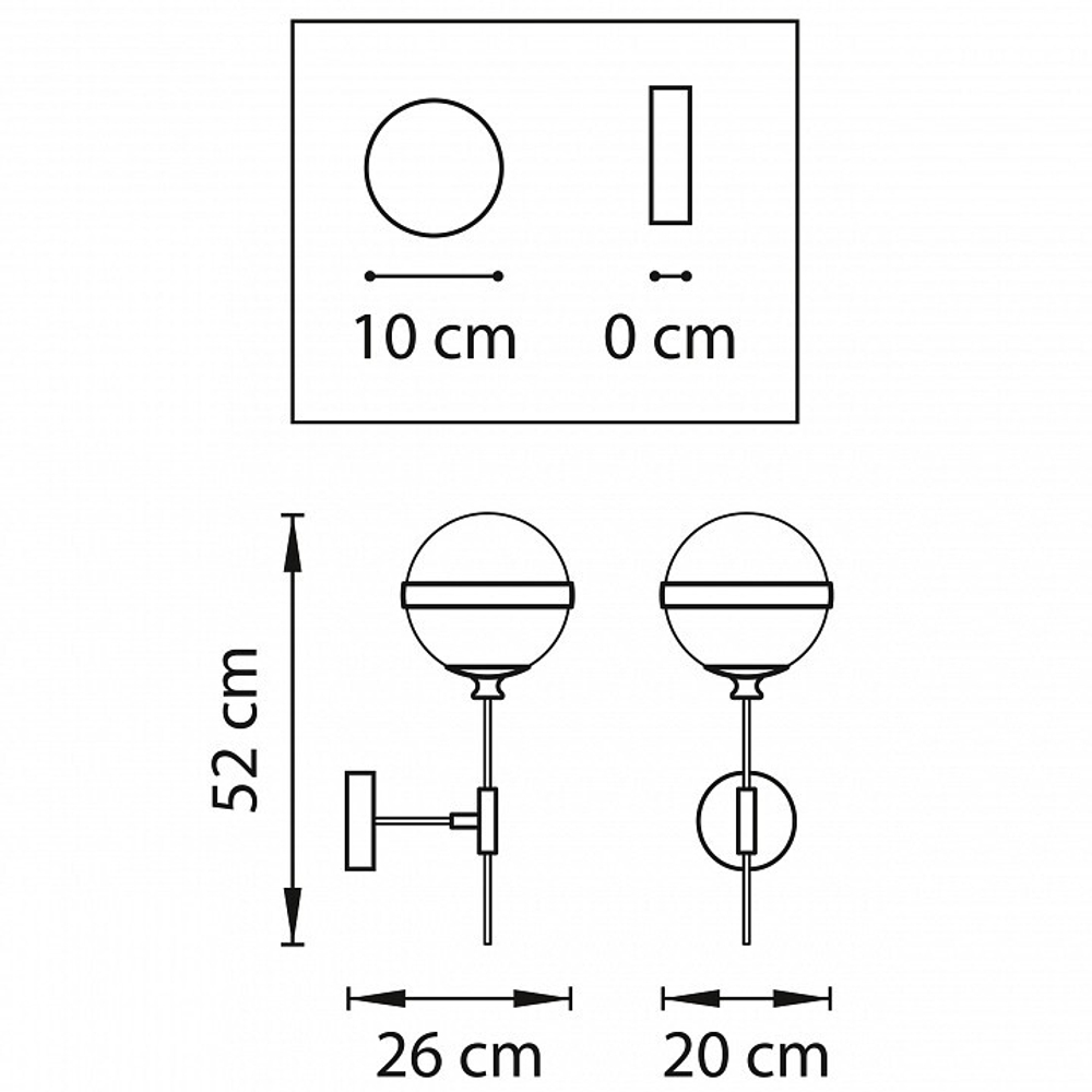 Бра Lightstar Globo 813611