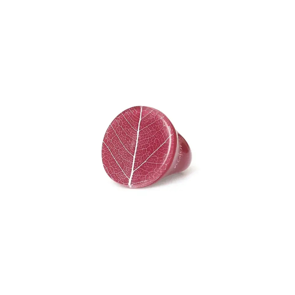 Кольцо Nature Bijoux, Ficus Carica, акриловое, со смолой, NB25.2-19-25832 (бордовый, 17,5)