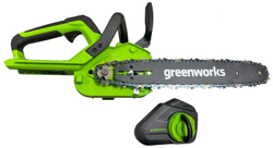 Цепная пила аккум.Gen II GREENWORKS 40В,30 см,3/8-1,1-45,без АКБ и ЗУ (2007807)