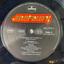 Винтажная виниловая пластинка LP Texas Thrill Has Gone (Germany 1989) Maxi Single 45 RPM
