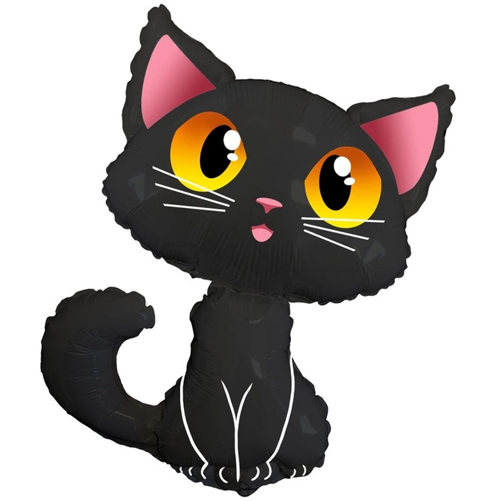 Шар Фигура Кот черный Шар Фигура Кот черный