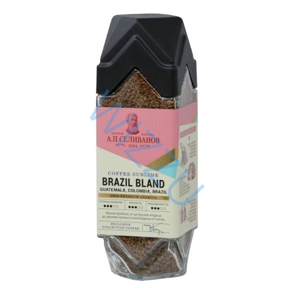 Кофе сублимированный А.П.СЕЛИВАНОВ "Brazil Bland" СтБ 190