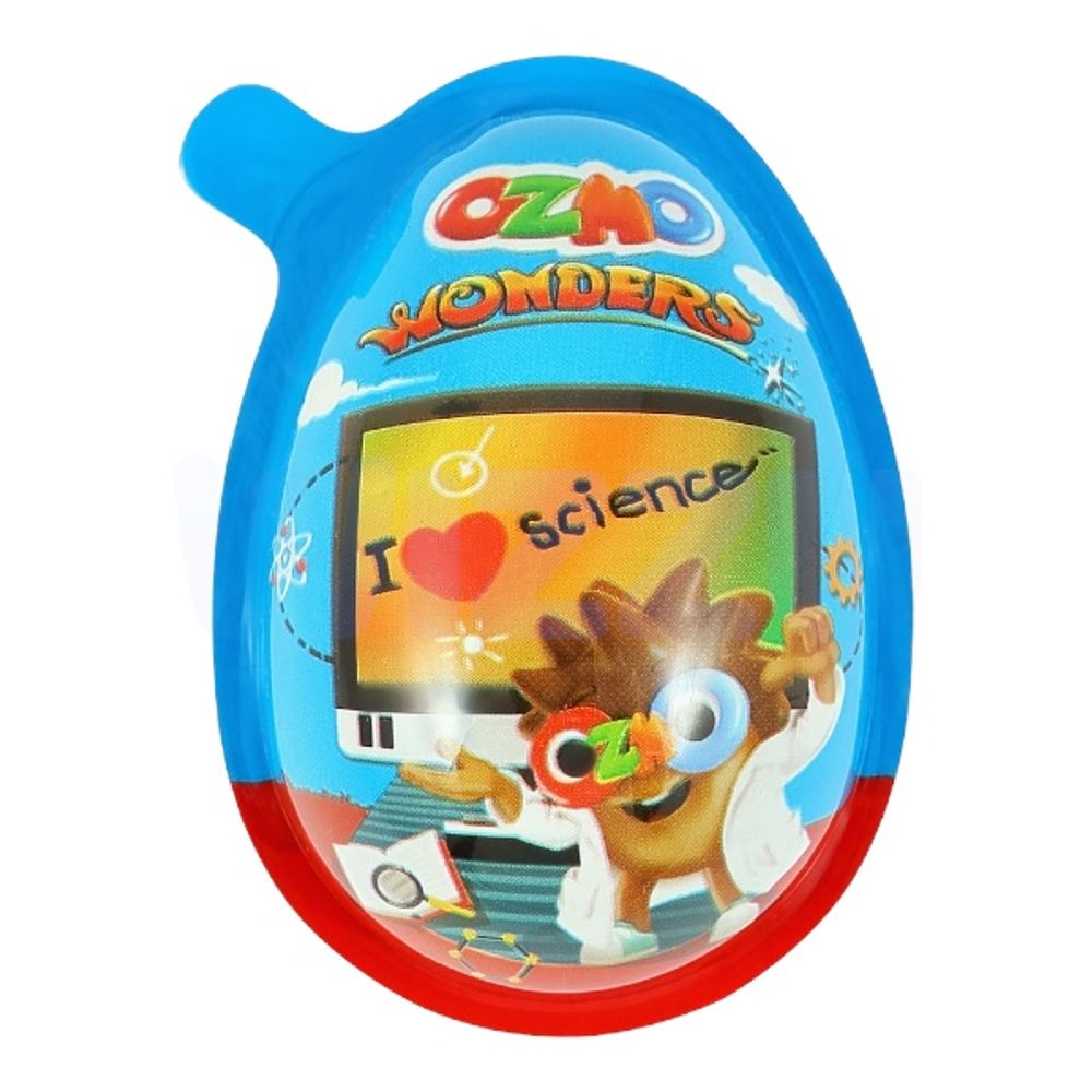 Яйцо пластиковое с игрушкой Ozmo Wonders с шок ореховой начинкой 20 г