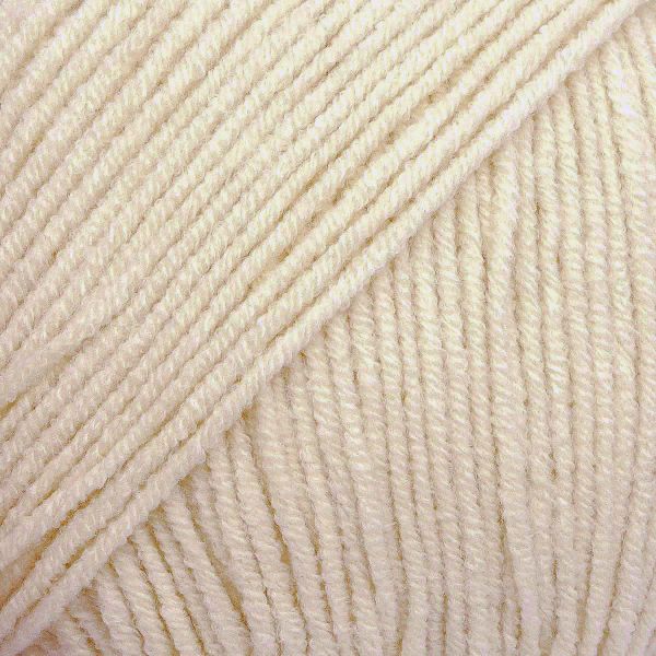 Пряжа Alize (Ализе) Cotton Gold Hobby New / уп.10 мот. по 50 г, 165 м, 01 молочный