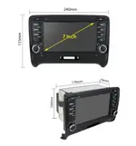 Магнитола для AUDI TT 2006-2014 - Kuberg MKD-A786-S10 на Android 12, Быстрая, SIM-слот