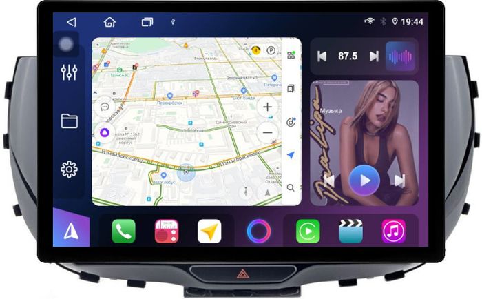 Магнитола для KIA Soul 3 2019+ - FarCar BX877 монитор 13" 2K QLED на Android 13, Быстрая, CarPlay, 4G SIM-слот