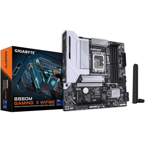 Материнская плата GIGABYTE B860 GAMING X WIFI6E (LGA1851/B860/4xDDR5/3xPCI-Ex16/3xM.2/SB7.1/Wi-Fi/BT/GLAN/DP/HDMI/ATX)