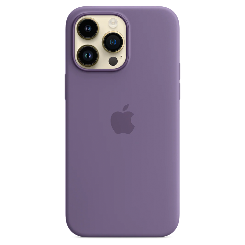 Силиконовый чехол с поддержкой MagSafe Apple Silicone Case для iPhone 14 Pro Max, Iris (Фиолетовый ирис)